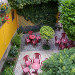 L'affaccio sul giardino interno